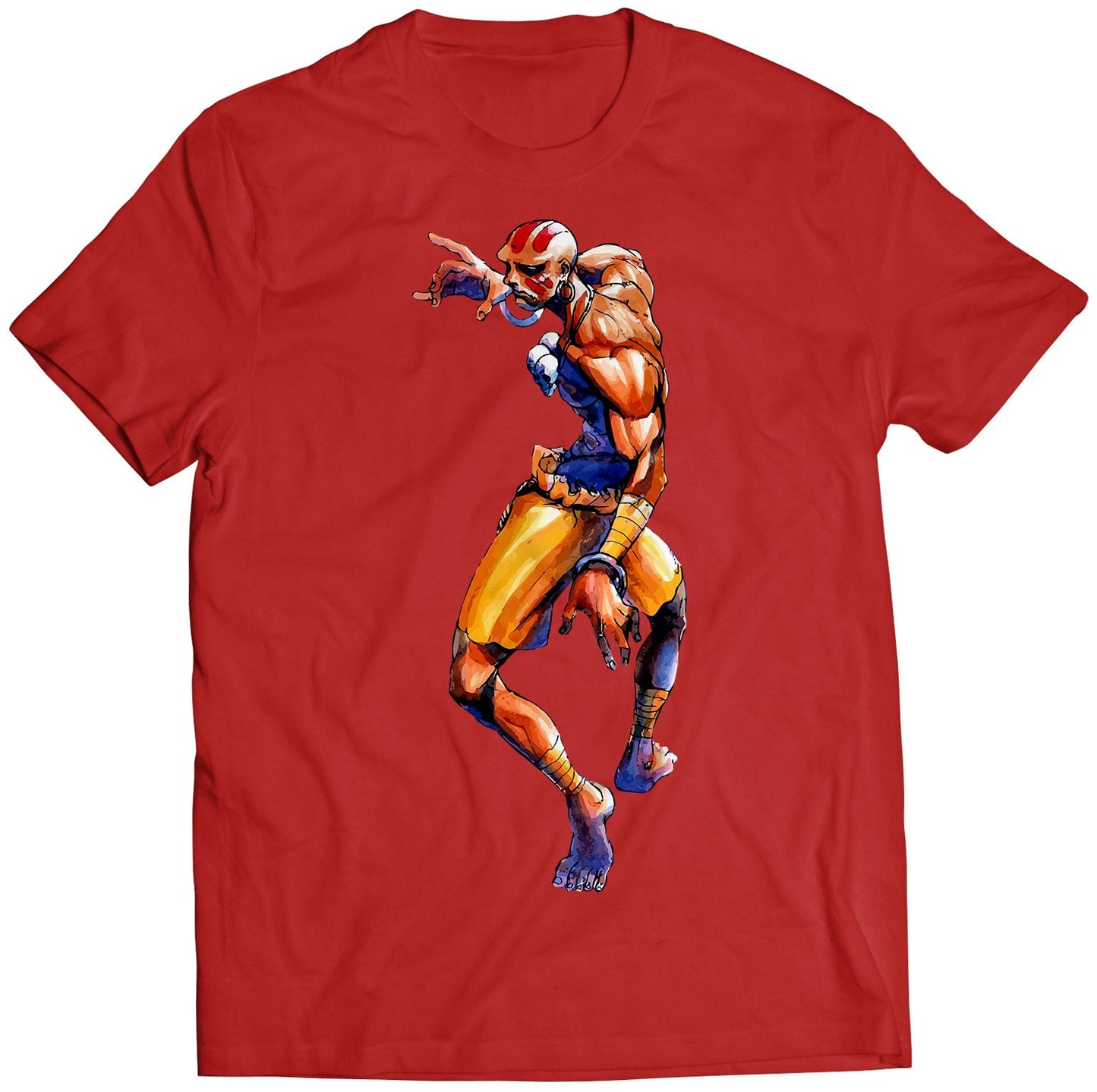 Dhalsim Super Street Fighting 2 Turbo Premium Unisex T-shirt (Vectorized Design)