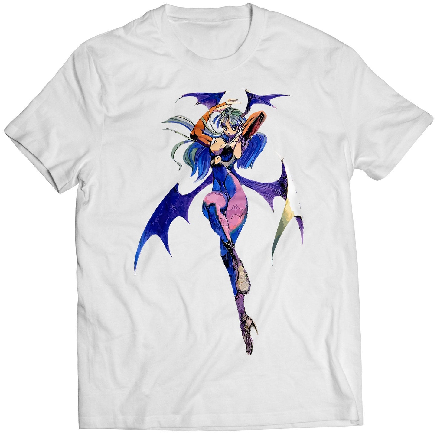 Morrigan OG Vampire Daarkstalkers Night Warriors Premium Unisex T-shirt (Vectorized Design)