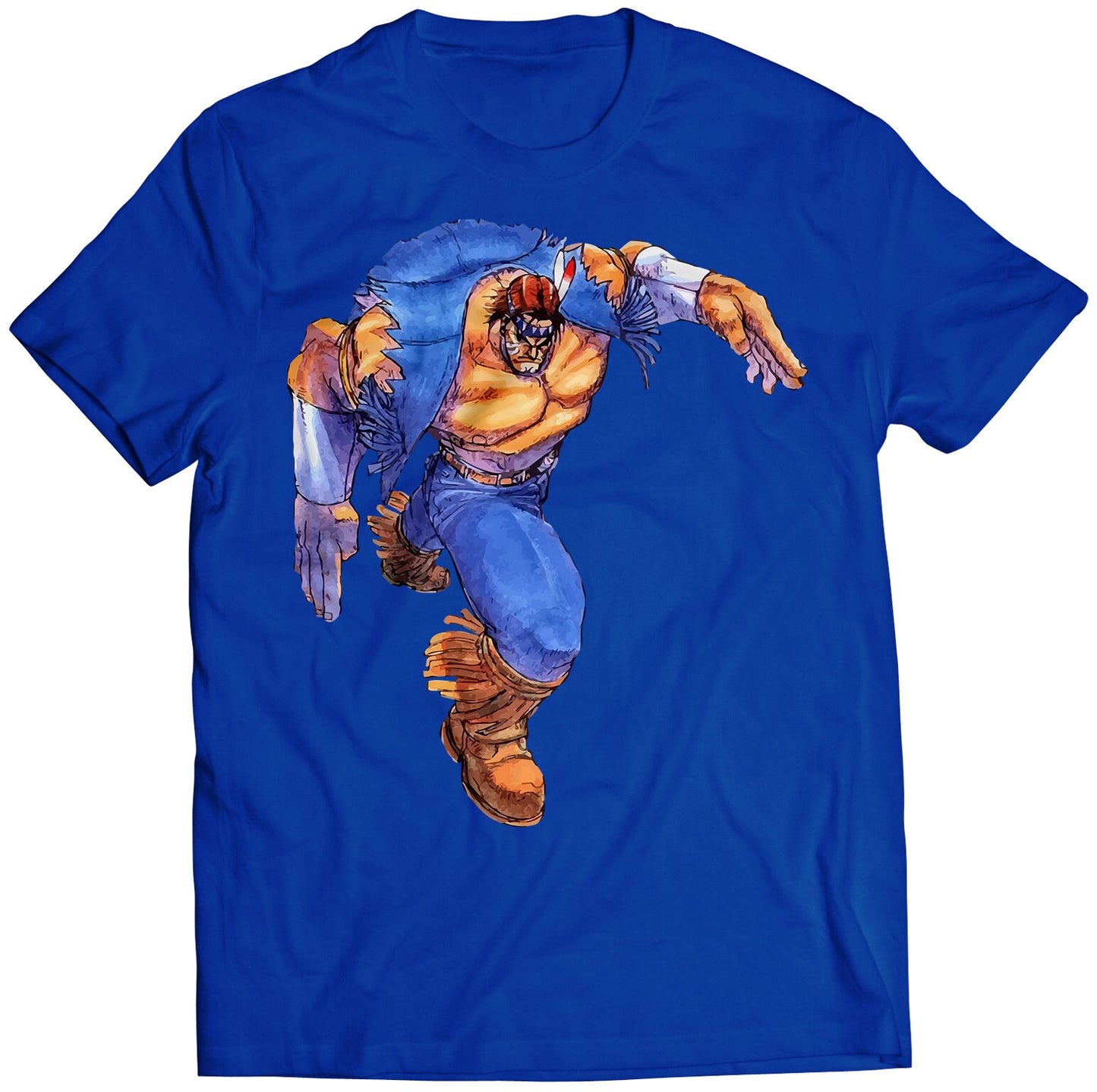 Thunder Hawk Super Street Fighting 2 Turbo Premium Unisex T-shirt (Vectorized Design)