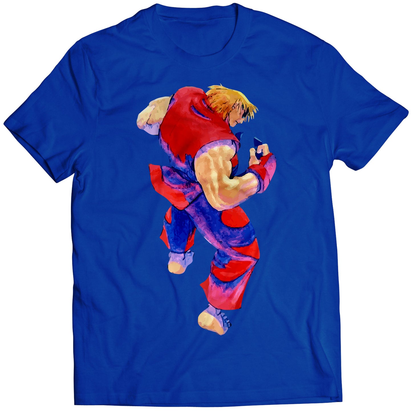 Ken Masters Super Street Fighting 2 Turbo Premium Unisex T-shirt (Vectorized Design)