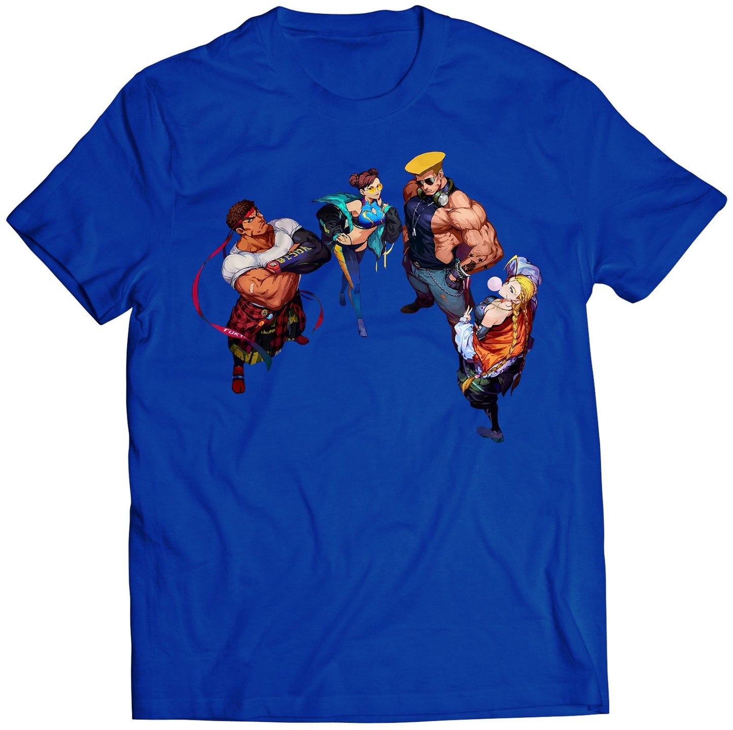 Ryu Chun Li Guile Cammy Musical Fighter Premium Unisex T-shirt (Vectorized Design)