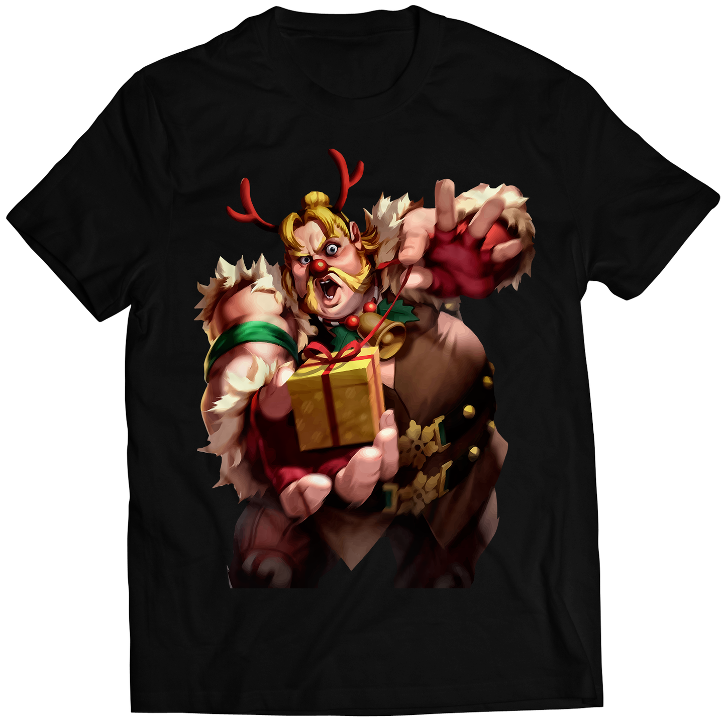 Christmas rufus Duel Fighter Premium Unisex T-shirt (Vectorized Design)
