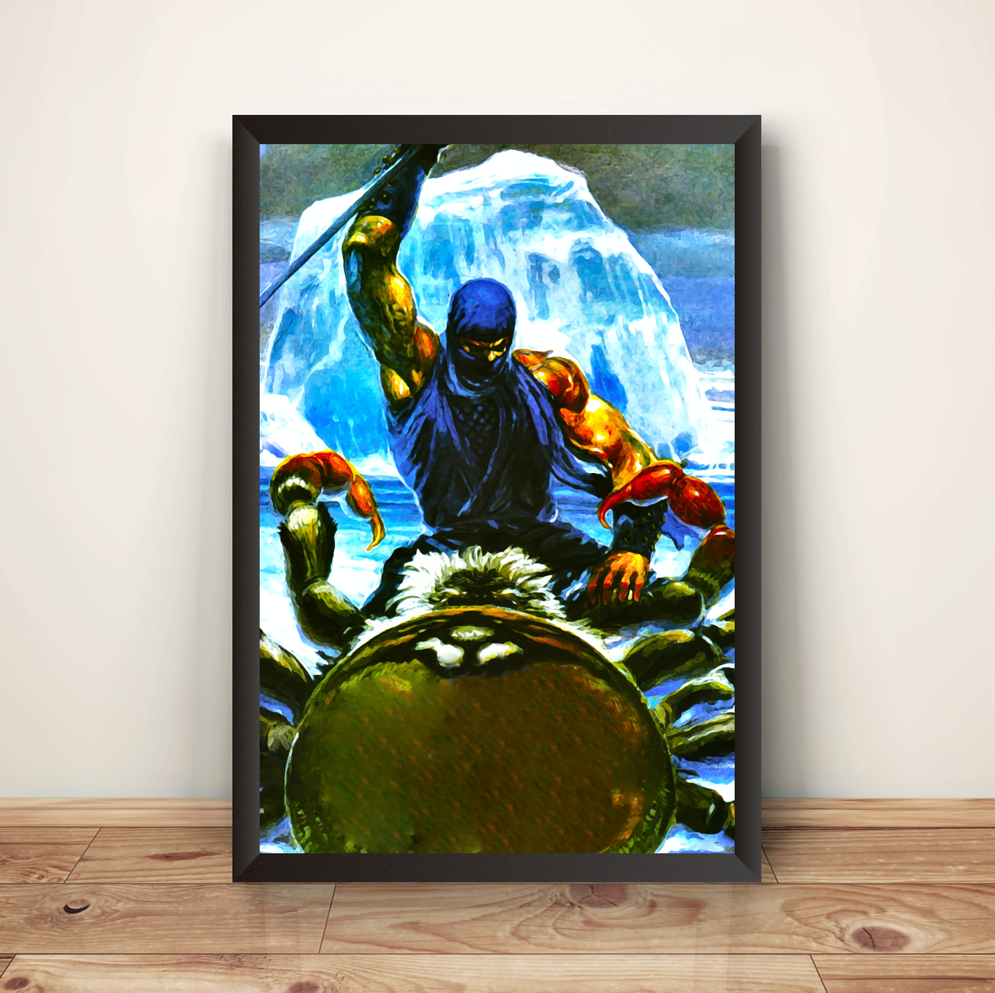 Retro Ninja II Premium Unisex T-shirt (Vectorized Design)