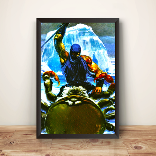 Retro Ninja II Premium Unisex T-shirt (Vectorized Design)