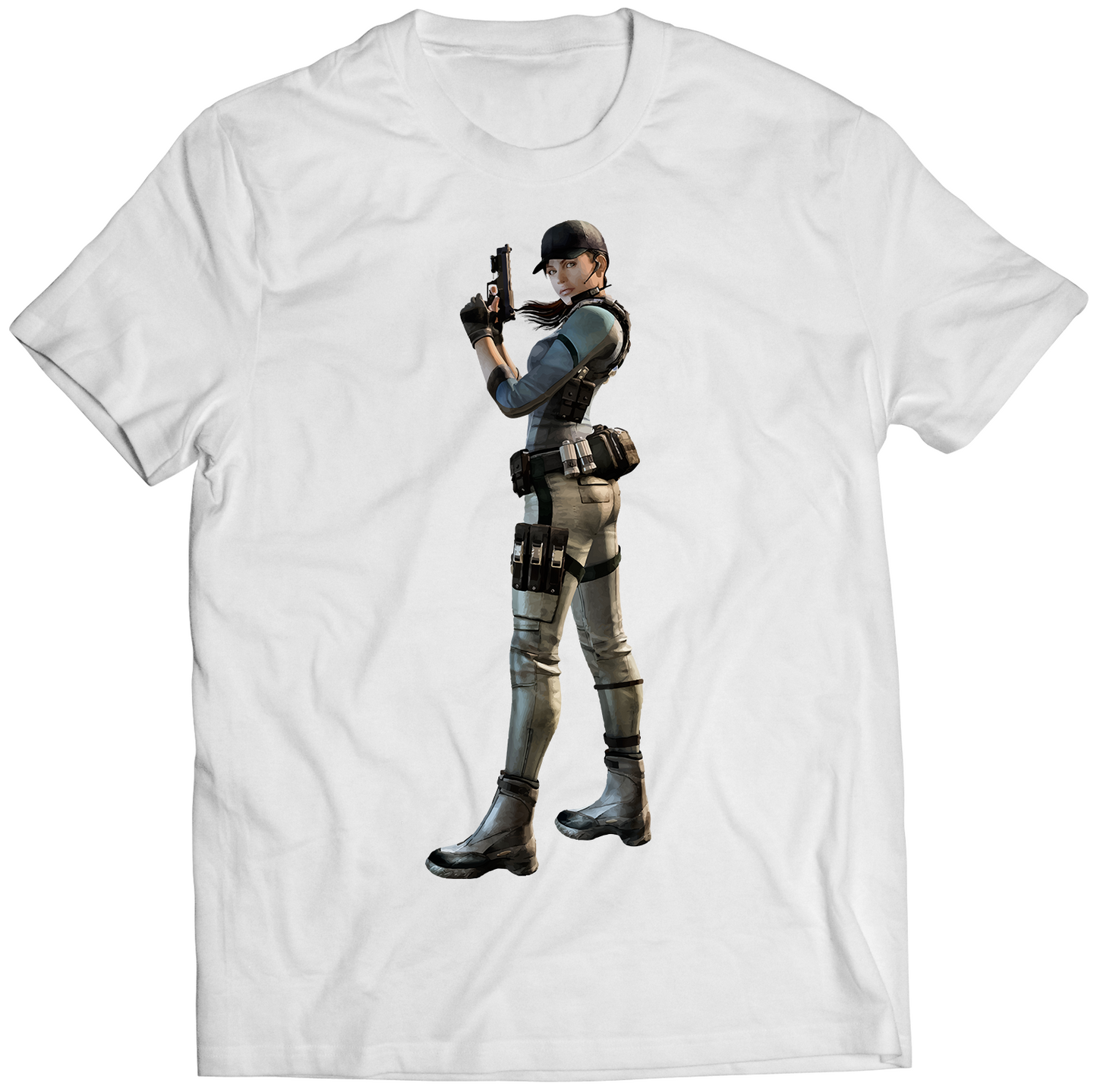 Jill REvil The Mercenaries 3D Premium Unisex T-shirt (Vectorized Design)