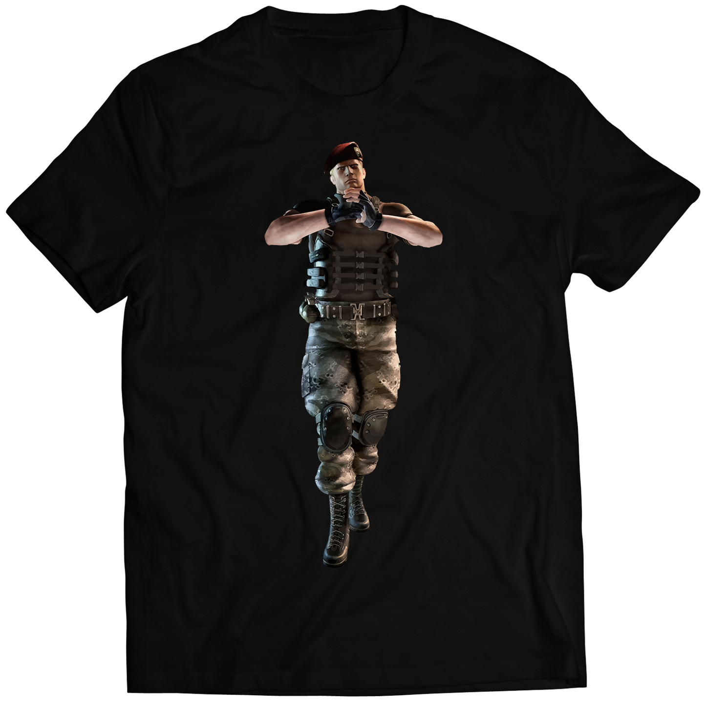 Jack Krauser REvil The Mercenaries 3D Premium Unisex T-shirt (Vectorized Design)