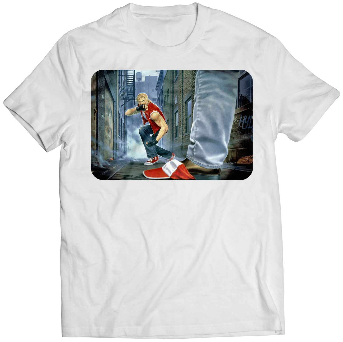Terry Hat Fight Premium Unisex T-shirt (Vectorized Design)