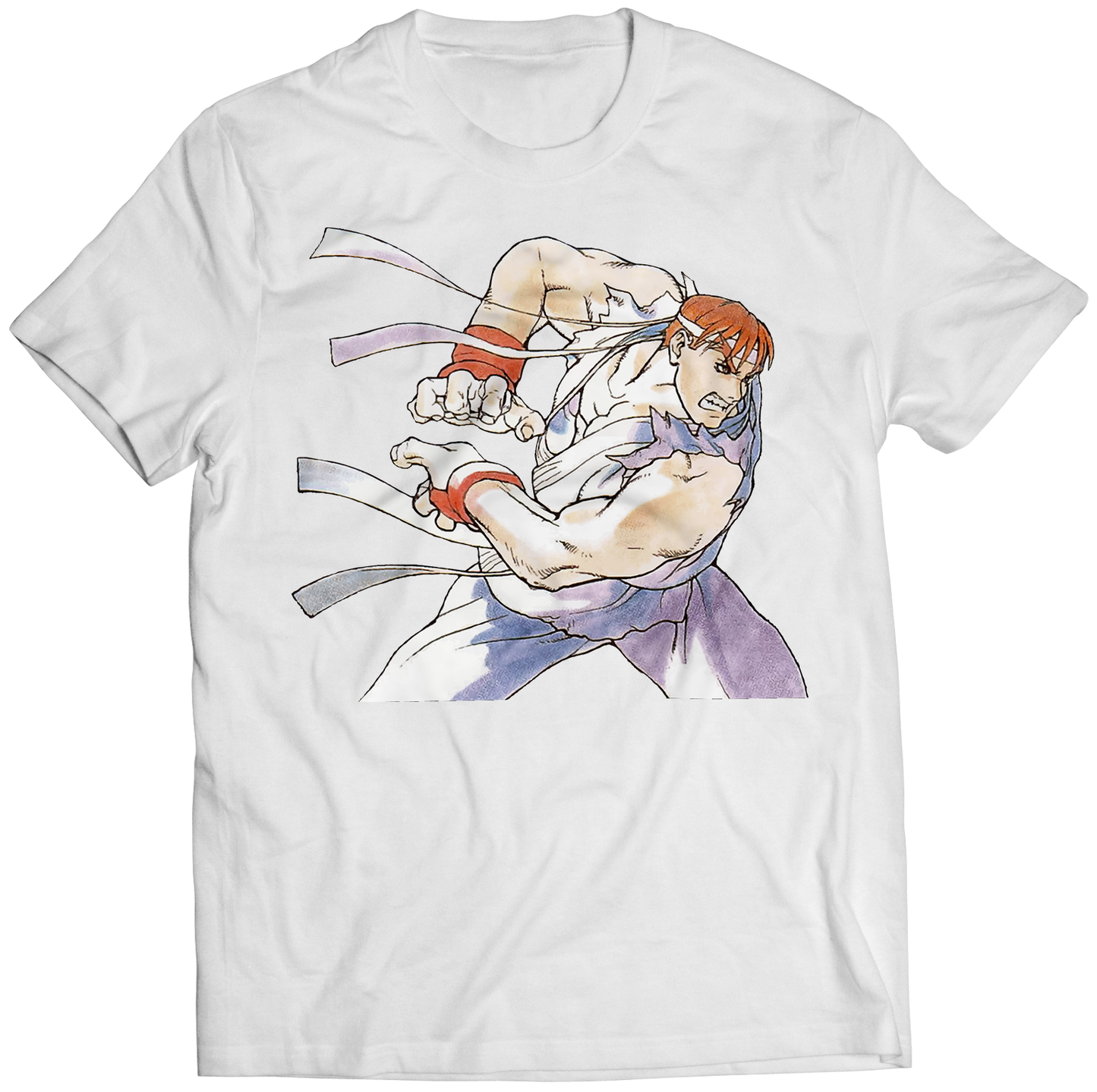 Ryu Shinku Hadoken SFA Premium Unisex T-shirt (Vectorized Design)