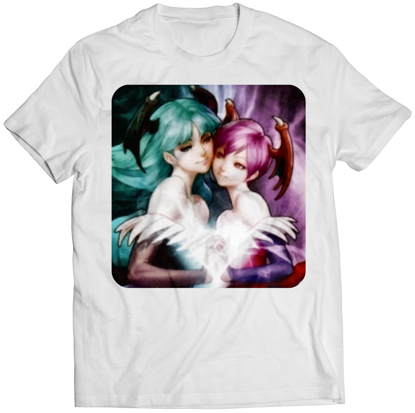 Vampire Sisters Darkstalkers Premium Unisex T-shirt (Vectorized Design)