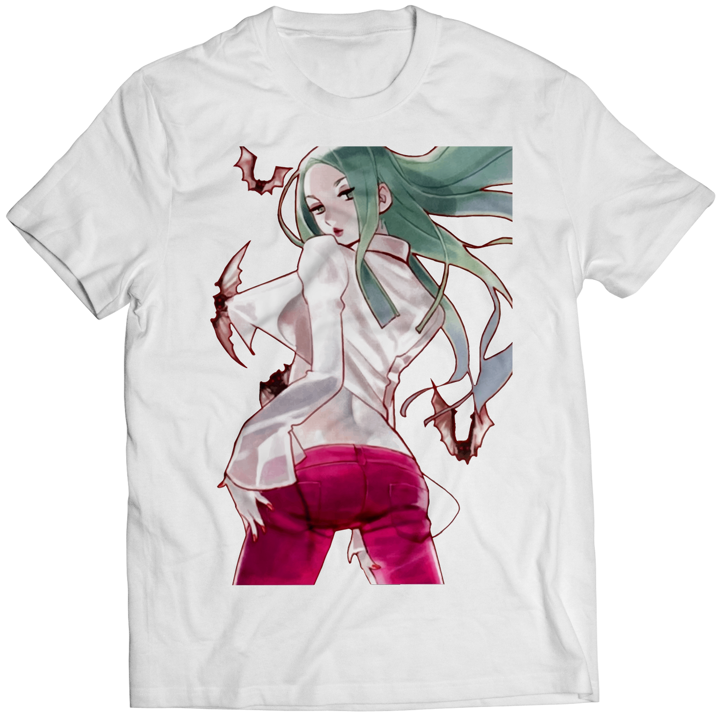Morrigan Dat Ass Darkstalkers Premium Unisex T-shirt (Vectorized Design)
