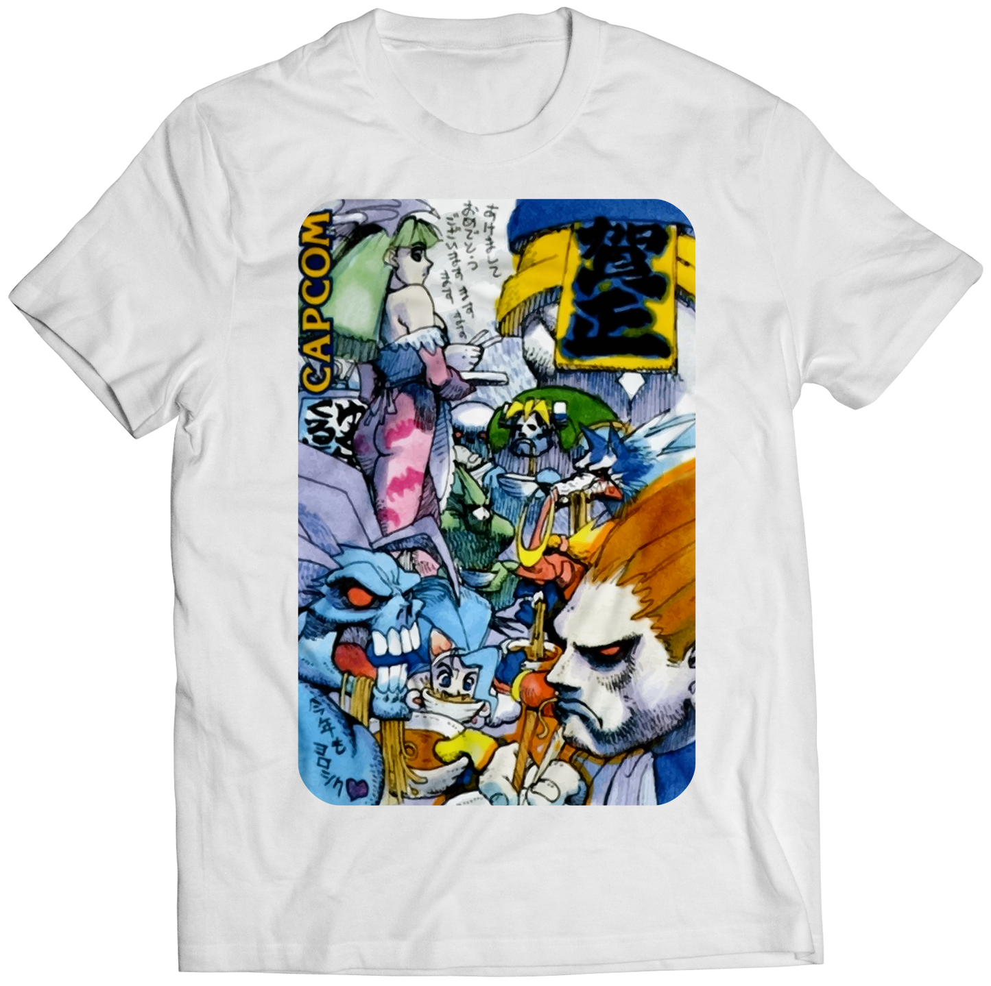 Vampire Cover V1 Darkstalkers Premium Unisex T-shirt (Vectorized Design)