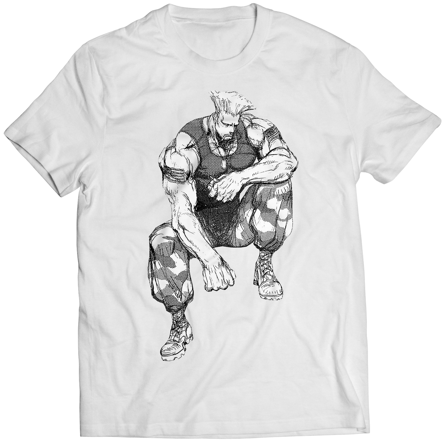 Guile ST Concept Sketch Premium Unisex T-shirt (Vectorized Design)