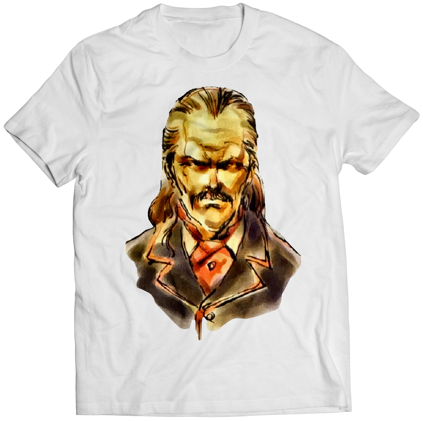 Revolver Ocelot Shalashaska MGS Portrait Premium Unisex T-shirt (Vectorized Design)