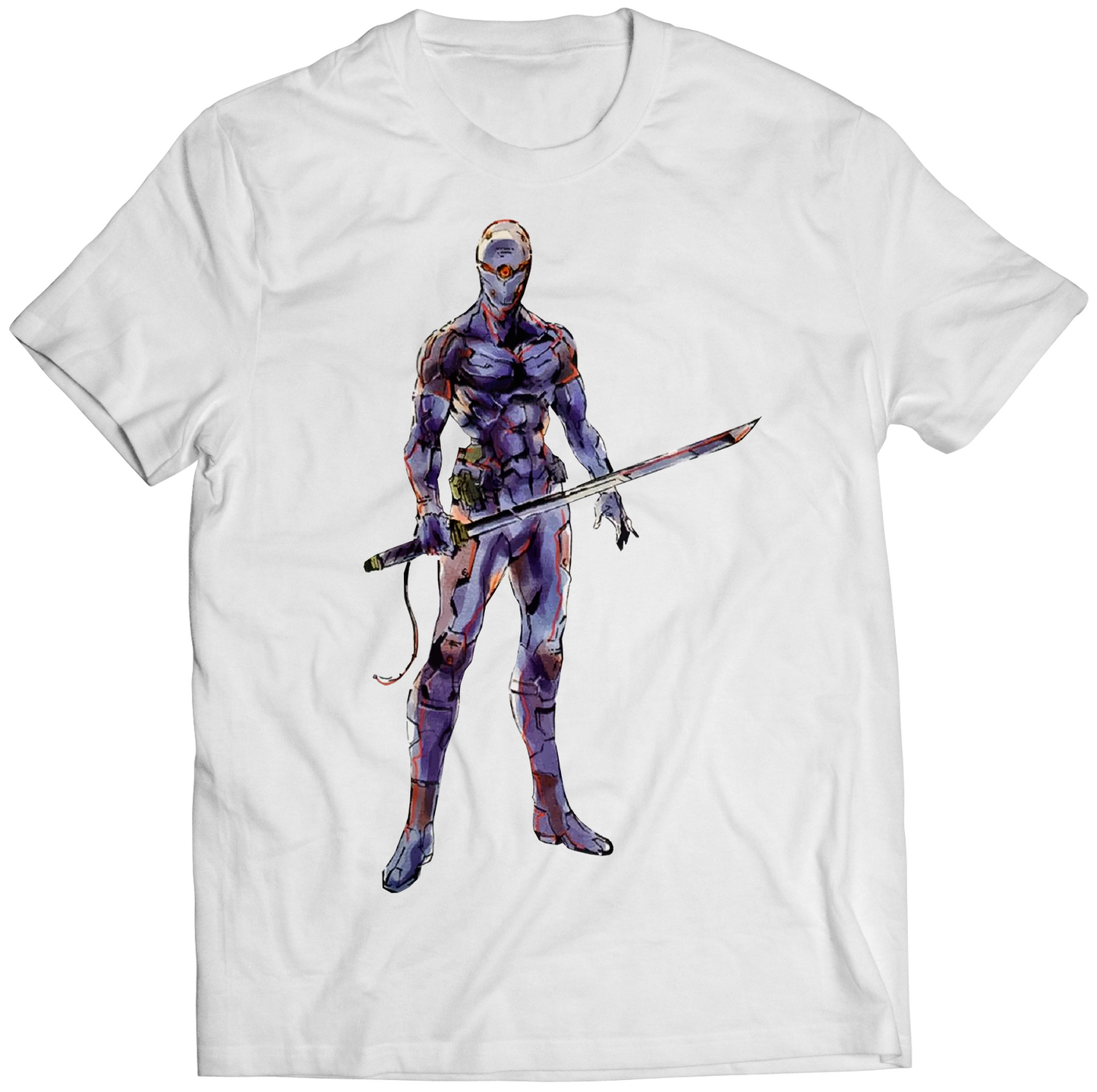 Frank Jaeger Cyborg Ninja Gray Fox MGS Full Body Premium Unisex T-shirt (Vectorized Design)