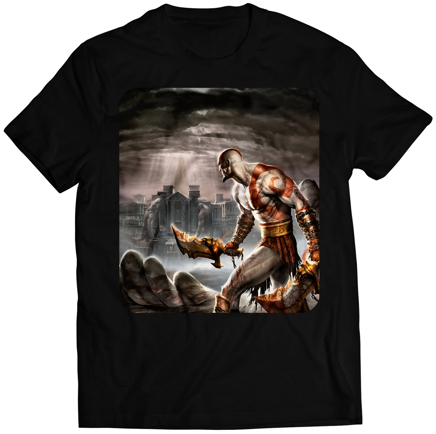 GOW2 Kratos Cover Premium Unisex T-shirt (Vectorized Design)