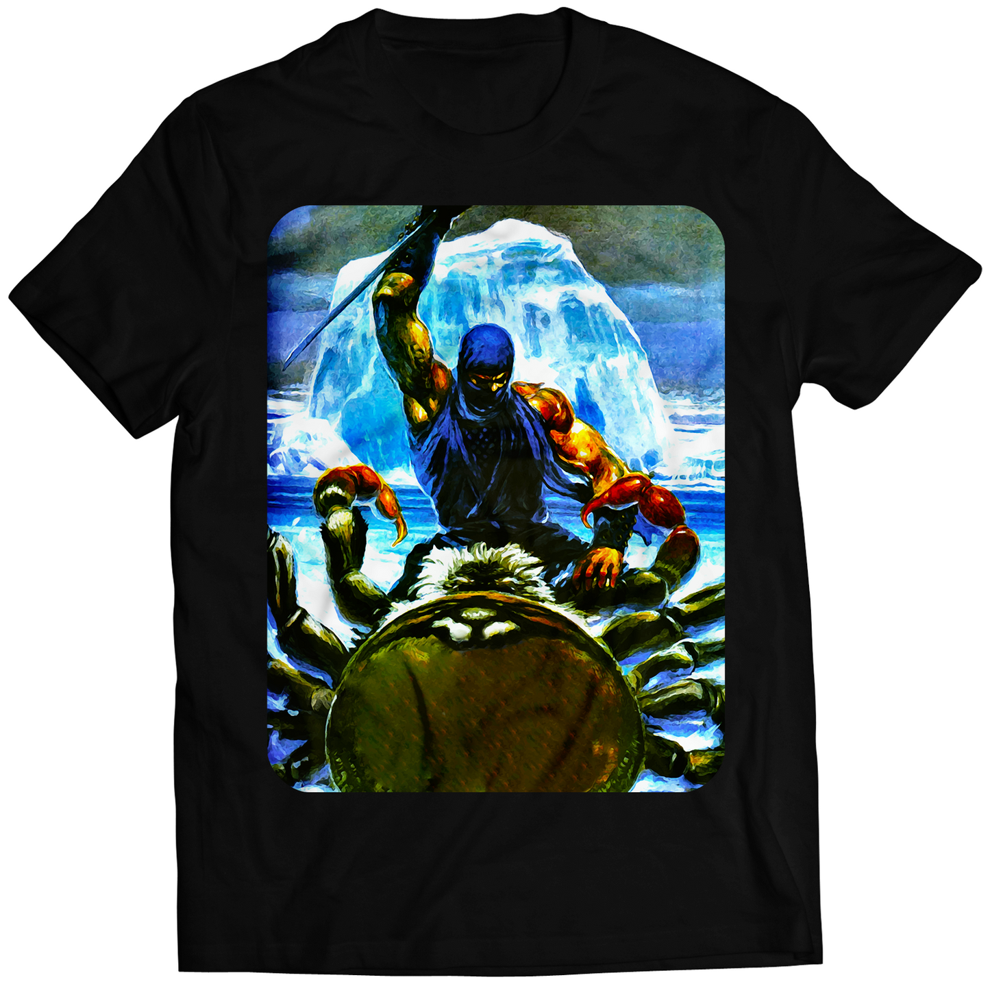 Retro Ninja II Premium Unisex T-shirt (Vectorized Design)