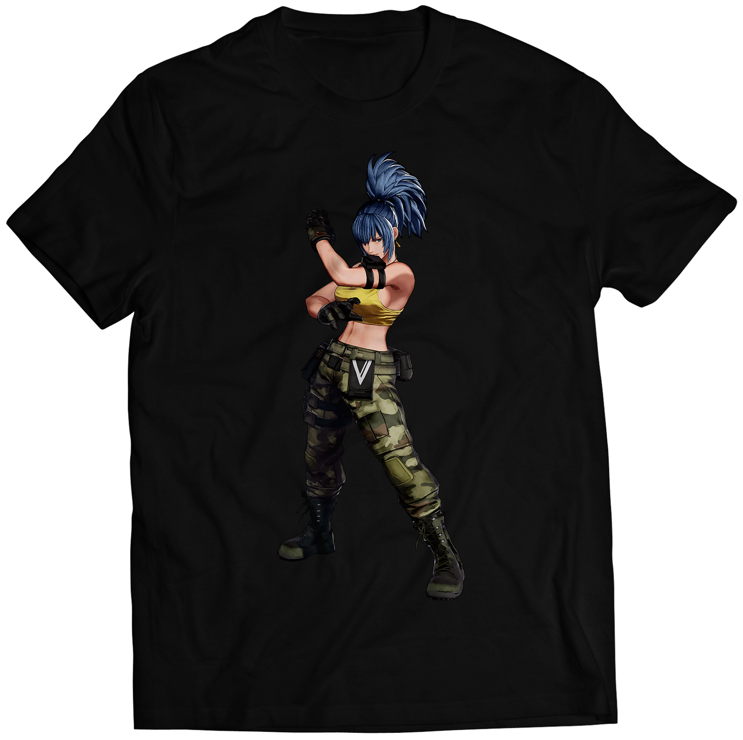 Leona KOF15 KOFXV Premium Unisex T-shirt (Vectorized Design)
