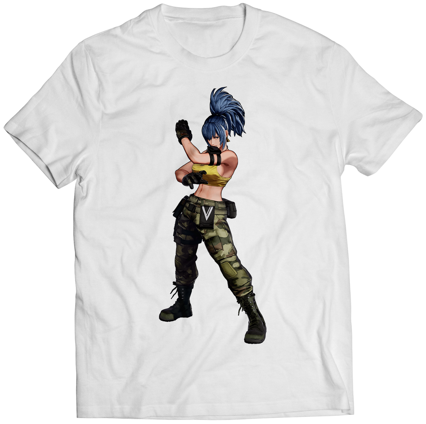 Leona KOF15 KOFXV Premium Unisex T-shirt (Vectorized Design)