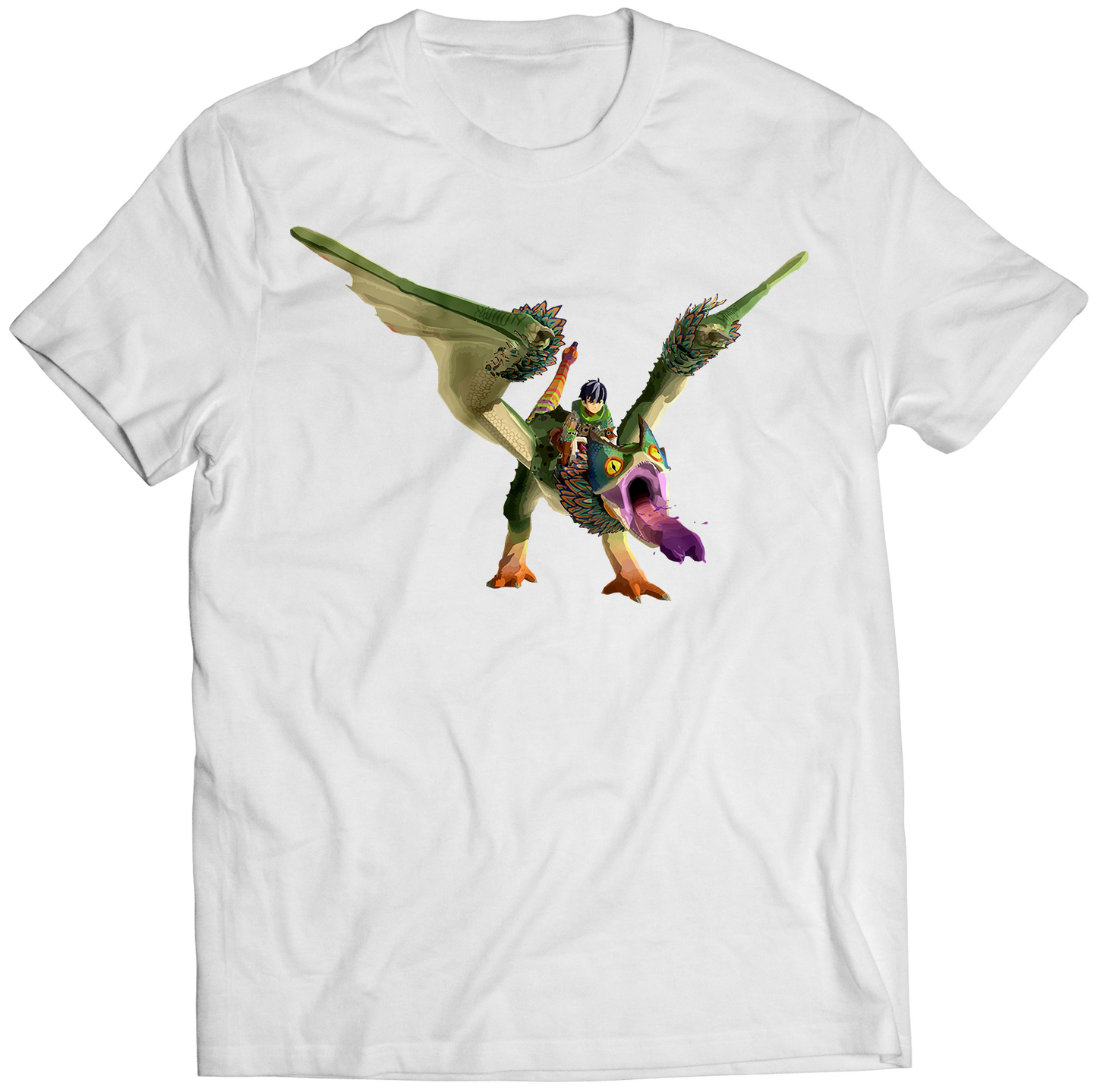 Pukei Rider Hunter Stories 2: Wings of Ruin Premium Unisex T-shirt (Vectorized Design)