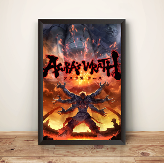 AsuraWrath Japanese Cover Premium Poster (Vectorized Design)