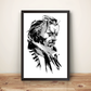 Young Shalashaska Revolver Ocelot Face Portrait Sketch MGS5 Premium Poster (Vectorized Design)