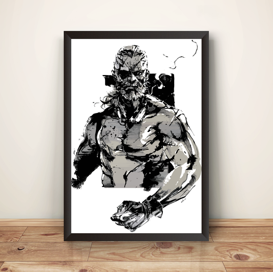 Venom Snake Smokin MGS5 Premium Poster (Vectorized Design)