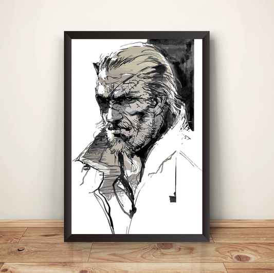 Big Boss Or Venom Snake MGS5 Premium Poster (Vectorized Design)