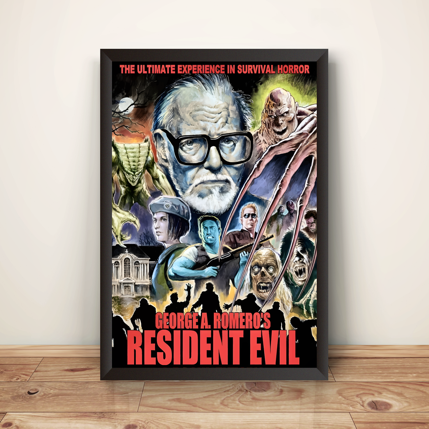 JR Residence Evil Cover Premium Poster (Vectorized Design)