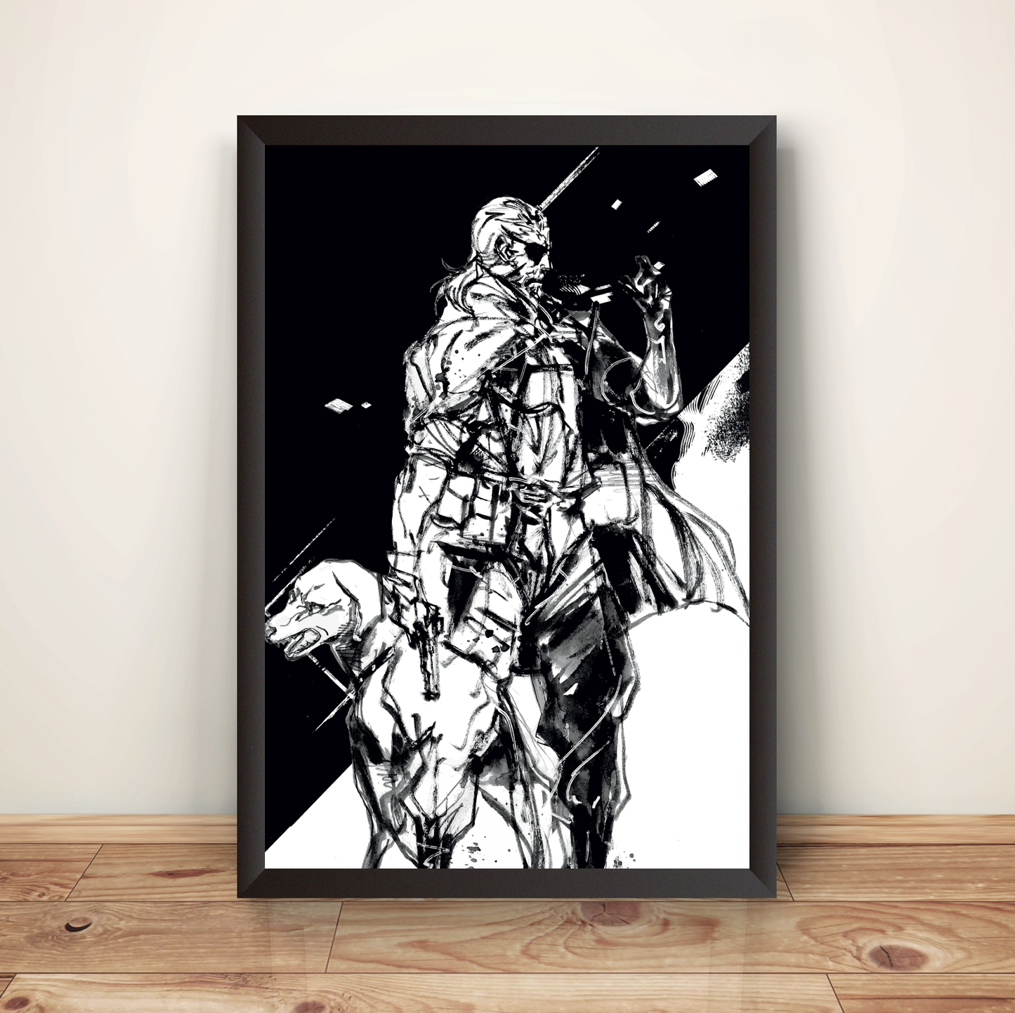 Old Big Boss X Diamond Dog MGS5 Premium Poster (Vectorized Design)