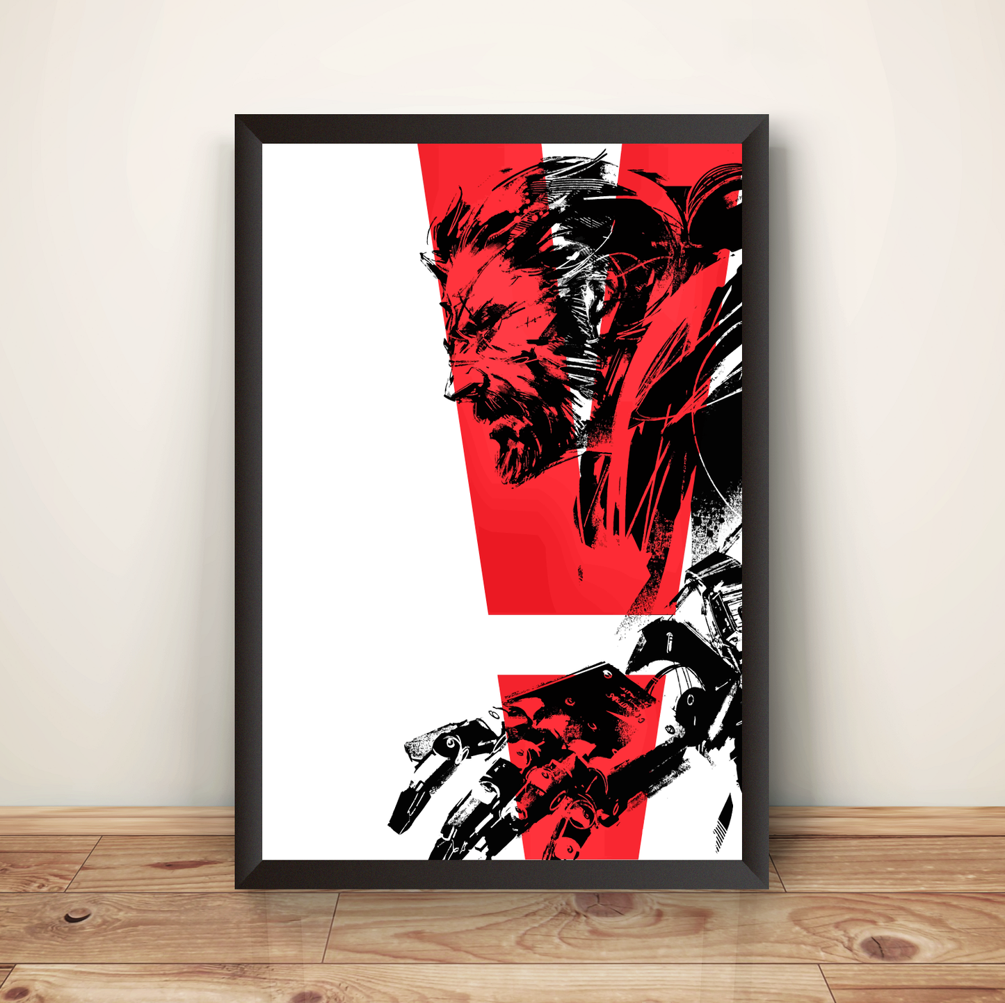 Venom Snake Red V MGS5 Premium Poster (Vectorized Design)