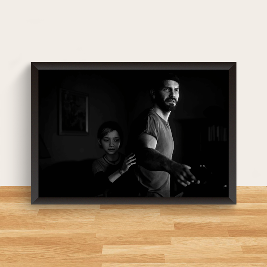 Joel With His Daughter Sarah TLOU Premium Poster (Vectorized Design)