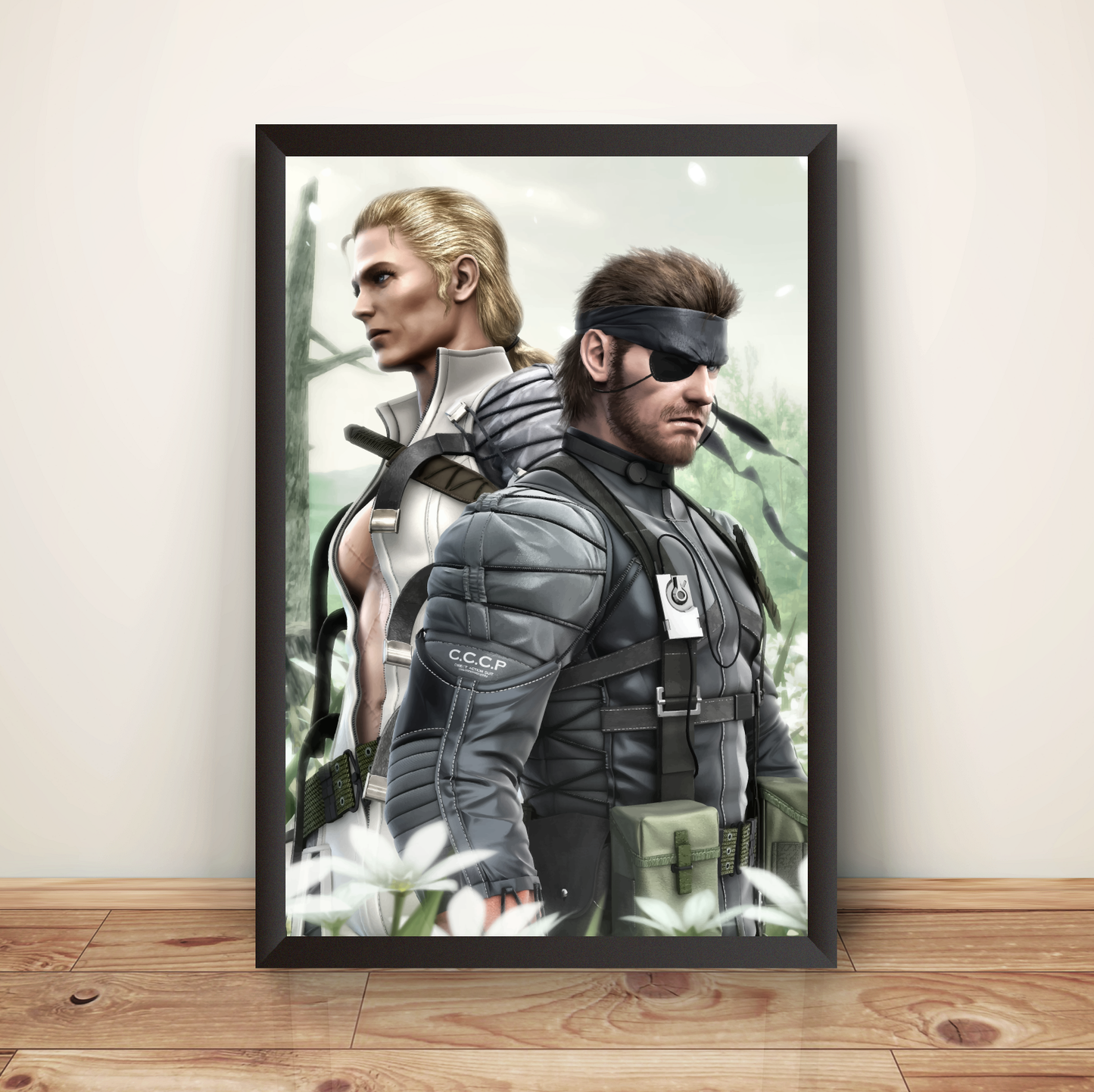 The Boss X Naked Snake MGS3 Snake Eater Premium Poster (Vectorized Design)