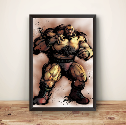 Zangief SF4 Premium Poster (Vectorized Design)