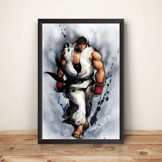 Ryu SF4 Premium Poster (Vectorized Design)