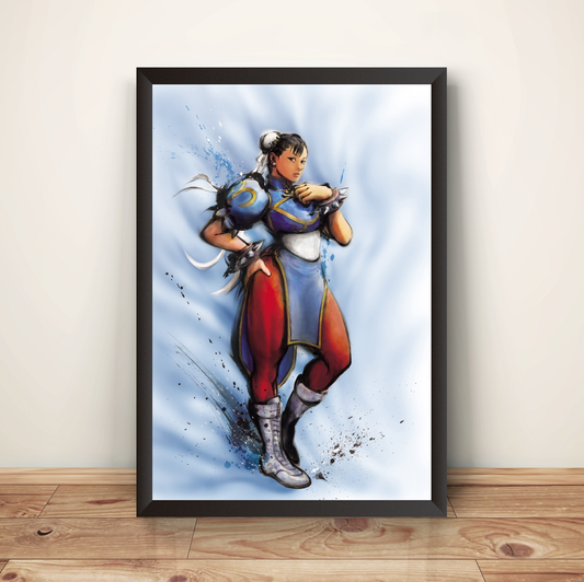 Chun Li SF4 Premium Poster (Vectorized Design)