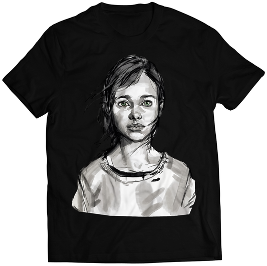 Ellie Portrait Concept TLOU Premium Unisex T-shirt (Vectorized Design)