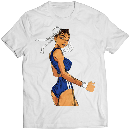 Gym Chun Li Premium Unisex T-shirt (Vectorized Design)