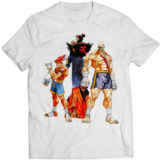 Sagat X Adon X Akuma Premium Unisex T-shirt (Vectorized Design)