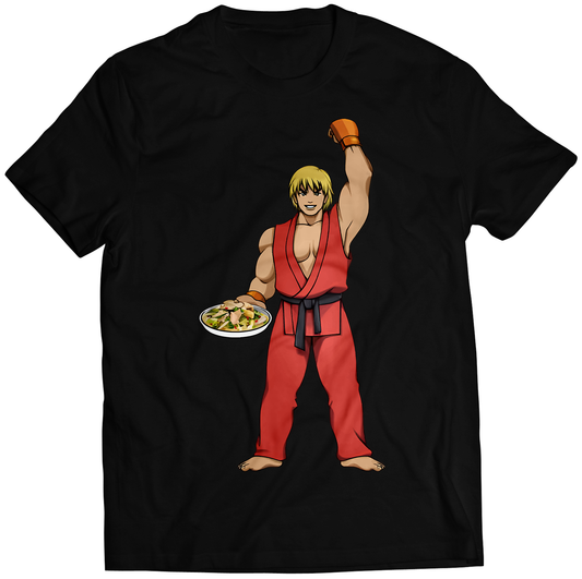 Ken Street-Food-Fighter Premium Unisex T-shirt (Vectorized Design)