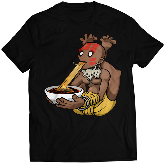 Dhalsim Street-Food-Fighter Premium Unisex T-shirt (Vectorized Design)