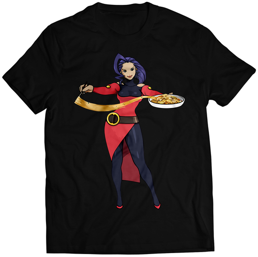 Rose Street-Food-Fighter Premium Unisex T-shirt (Vectorized Design)