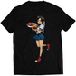 Sakura Street-Food-Fighter Premium Unisex T-shirt (Vectorized Design)