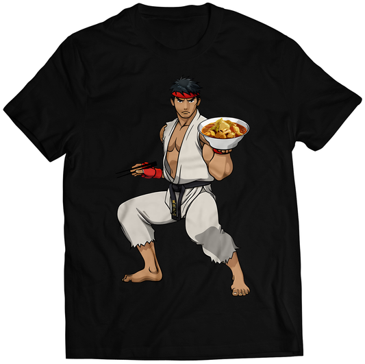 Ryu V2 Street-Food-Fighter Premium Unisex T-shirt (Vectorized Design)