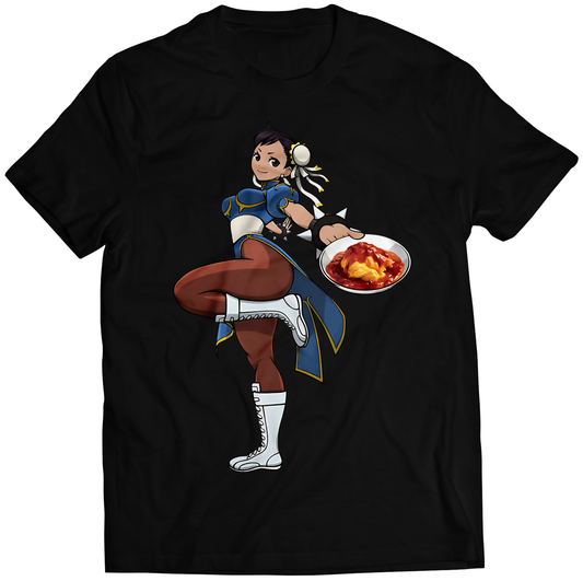 Chun V2 Street-Food-Fighter Premium Unisex T-shirt (Vectorized Design)