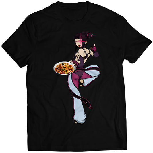 Juri Street-Food-Fighter Premium Unisex T-shirt (Vectorized Design)