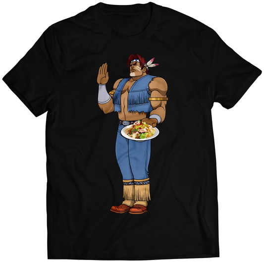 Thunder Hawk T-hawk Street-Food-Fighter Premium Unisex T-shirt (Vectorized Design)