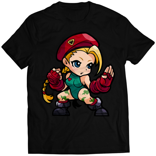 Cammy Fighters Puzzle Sprits Premium Unisex T-shirt (Vectorized Design)