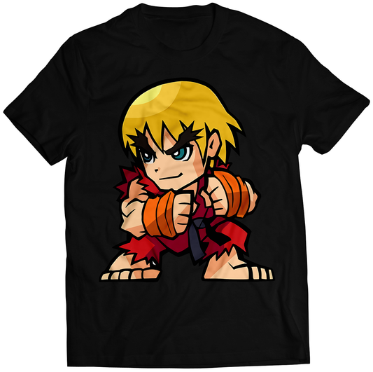 Ken Fighters Puzzle Sprits Premium Unisex T-shirt (Vectorized Design)