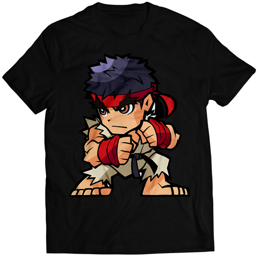 Ryu Fighters Puzzle Sprits Premium Unisex T-shirt (Vectorized Design)