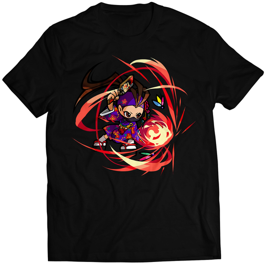 Ibuki Super Move Fighters Puzzle Sprits Premium Unisex T-shirt (Vectorized Design)